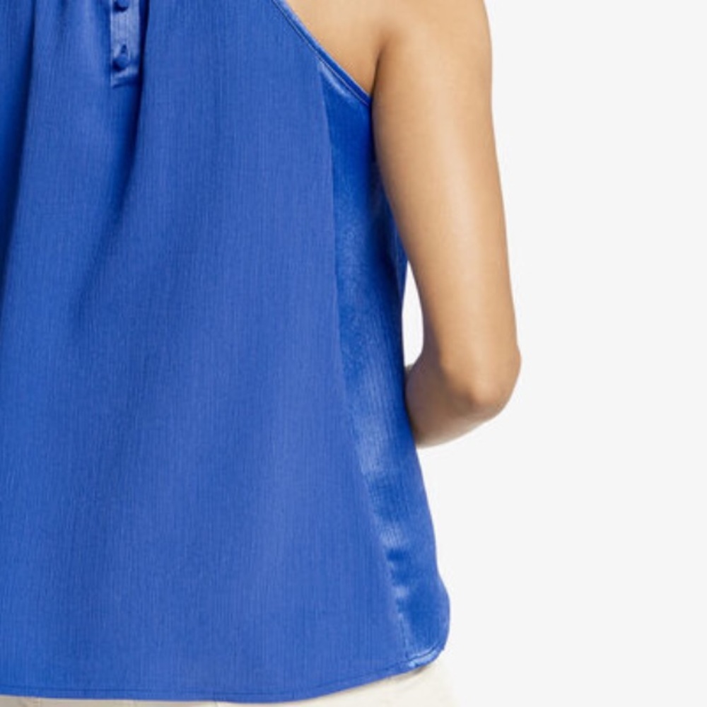 High-neck sleeveless tank blouse - Picture 3 of 7